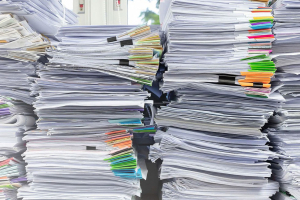 case-study-brisbane close up of pile of documents from Brisbane