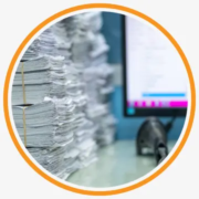 scanner feeding loose paper records