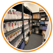 colour-coded-student-files-on-shelving-circle